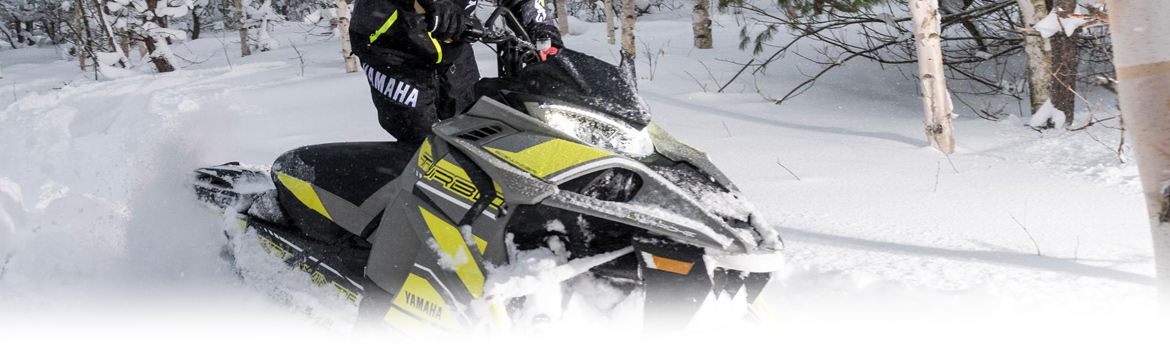 2018 Yamaha Sidewinder BTX SE 153 17.5 In the snow whit a crossover snowmobile, available in Platinum Powersports,