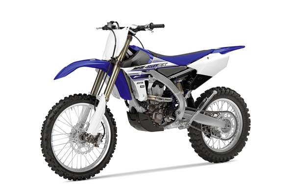 Motorcycle Yamaha Motocross YZ250 2017 parked