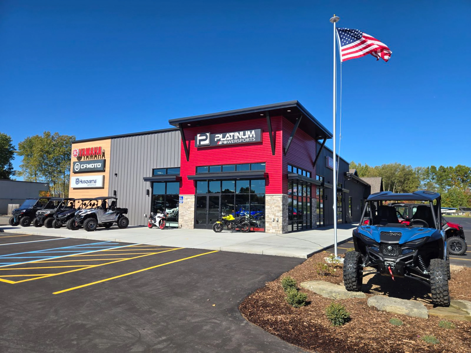 Platinum Powersports dealership in Rockford, Michigan – Yamaha motorcycles, parts, service, and accessories